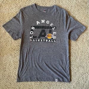 Los Angeles Lakers NBA Gray Tshirt by Majestic